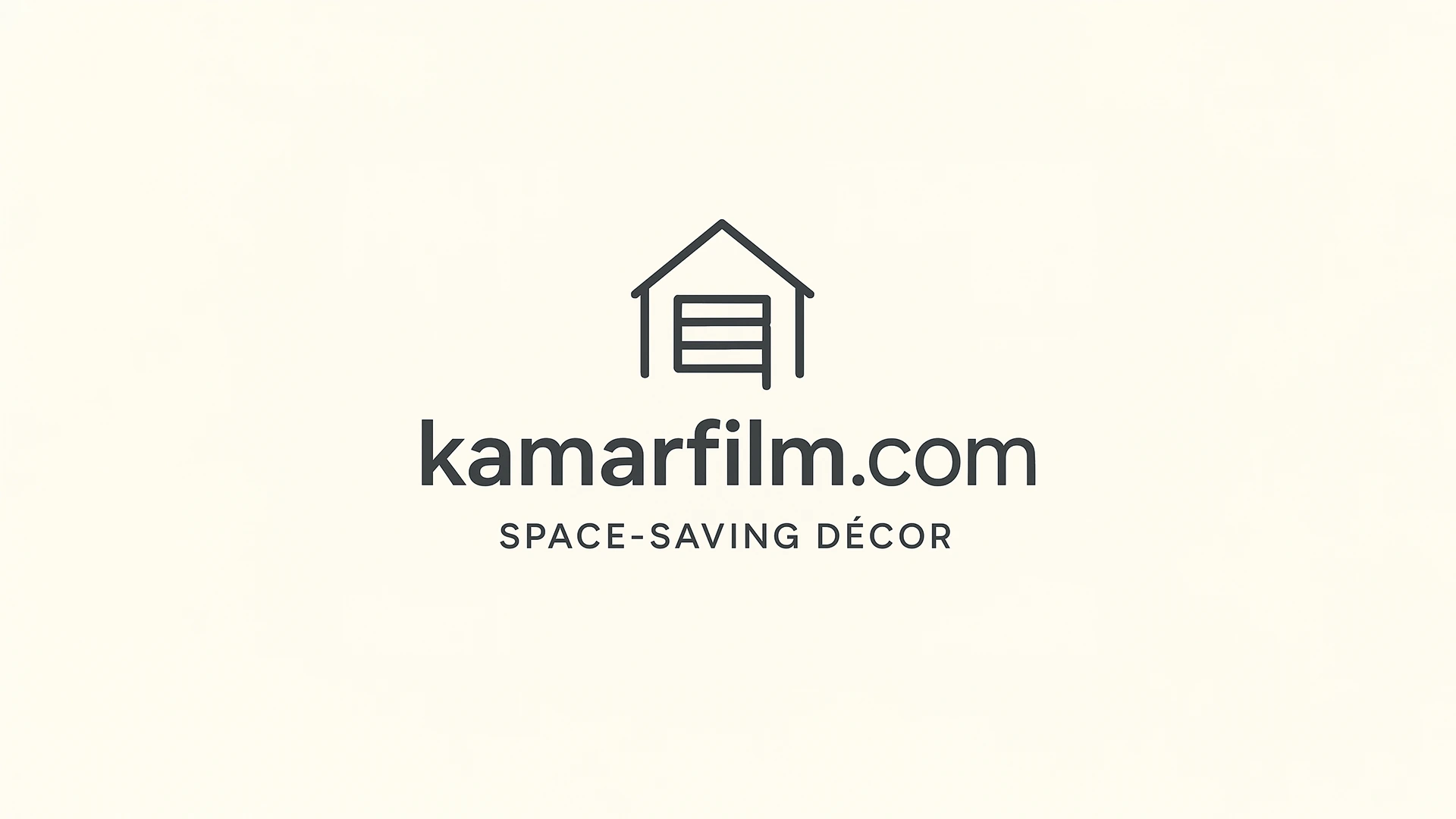 Minimalist logo kamarfilm.com for functional and space-saving home decor, Space-Saving Decor Editorial Standards for small apartments by Kamarfilm