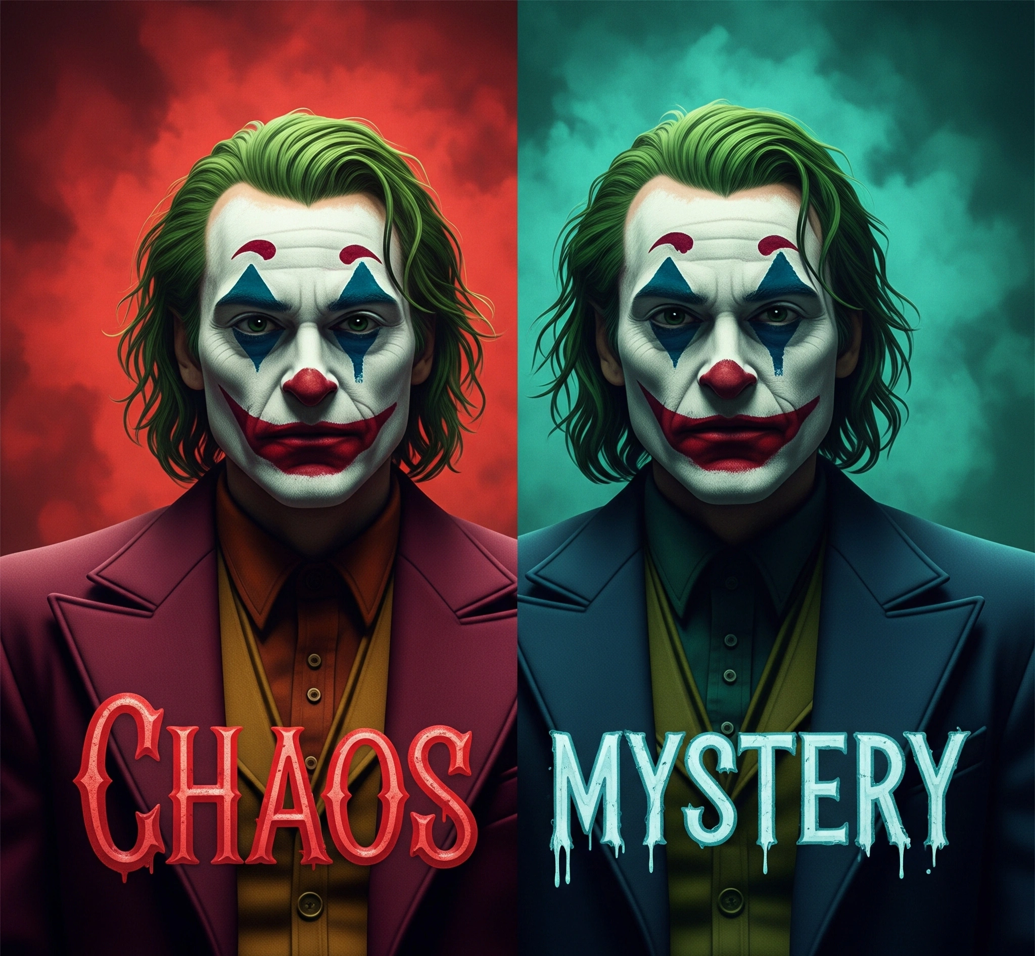 Joker: Kekacauan dan Misteri, melambangkan sifatnya yang kompleks