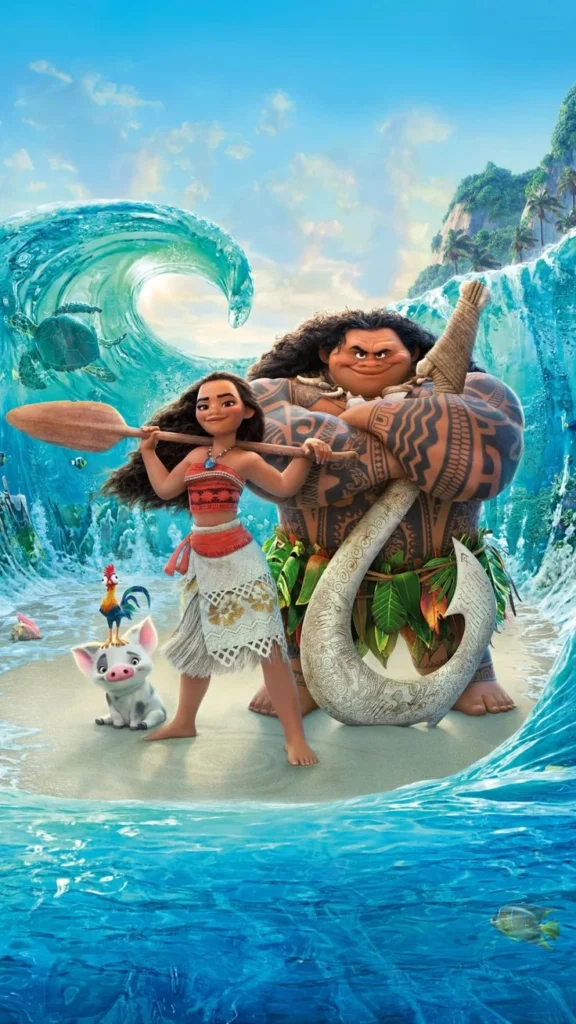 Moana dan Maui Baru, melambangkan transisi pemeran